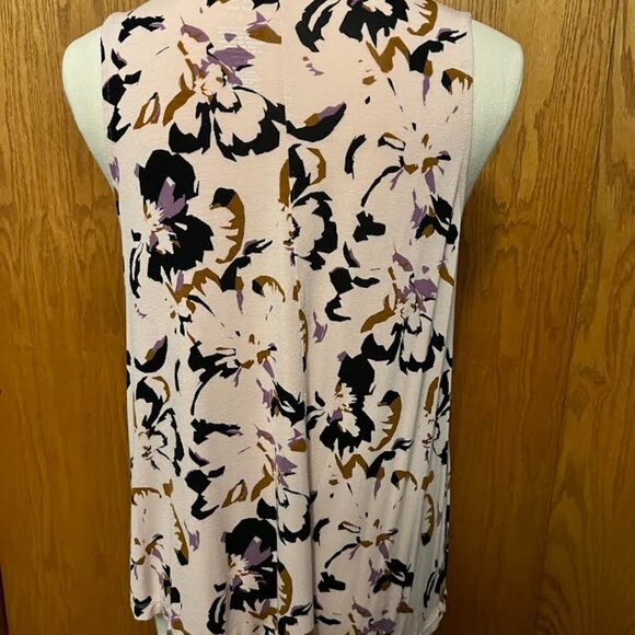 Nine West Essential Printed Scoop Neck Tank (Soft Spun) - Picture 2 of 6